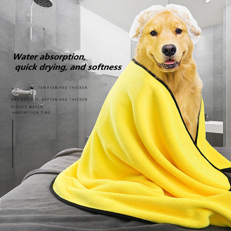 Serviette pour Chiens et Chats - Tissu Microfibre Super Absorbant