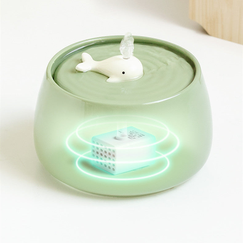 Distributeur d'Eau en Céramique pour Chat avec Filtration Automatique