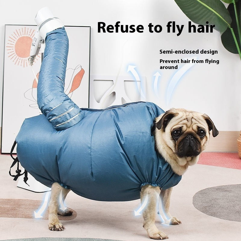 Sac de Séchage Automatique pour Chiens avec Sèche-Cheveux Rapide