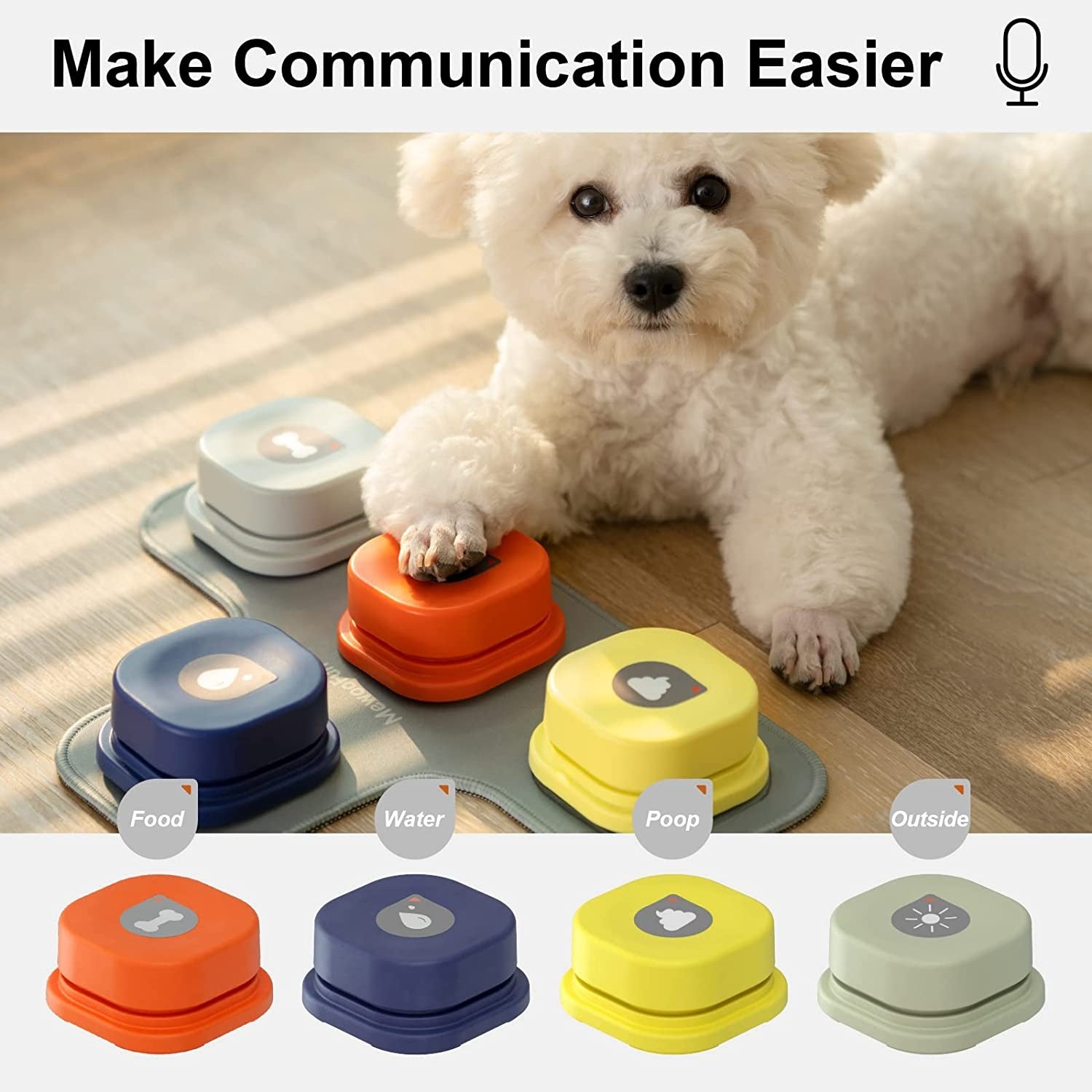 Boutons de Communication Canine MEWOOFUN