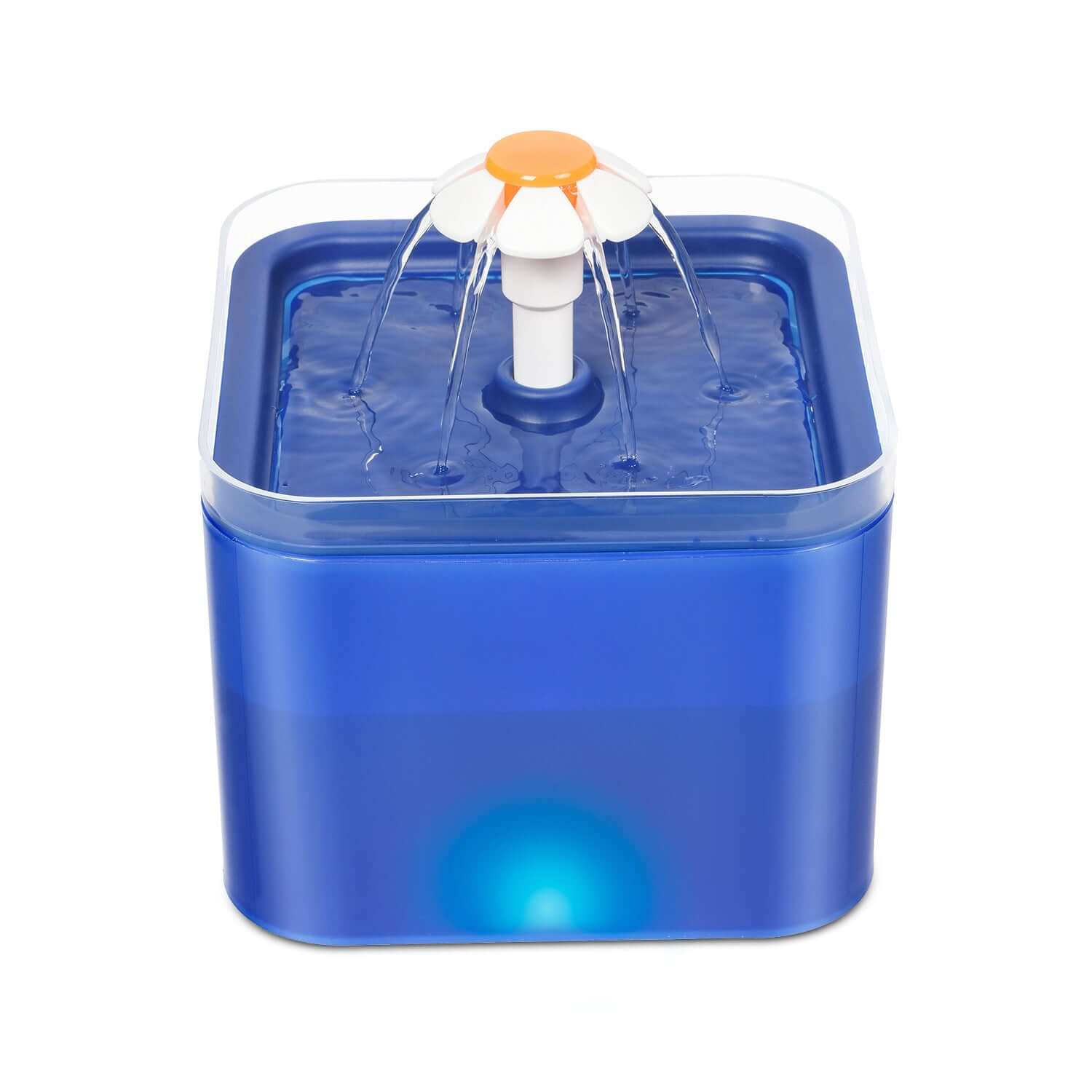 Distributeur d'eau automatique pour chats, design innovant avec jets d'eau, favorise l'hydratation des animaux.