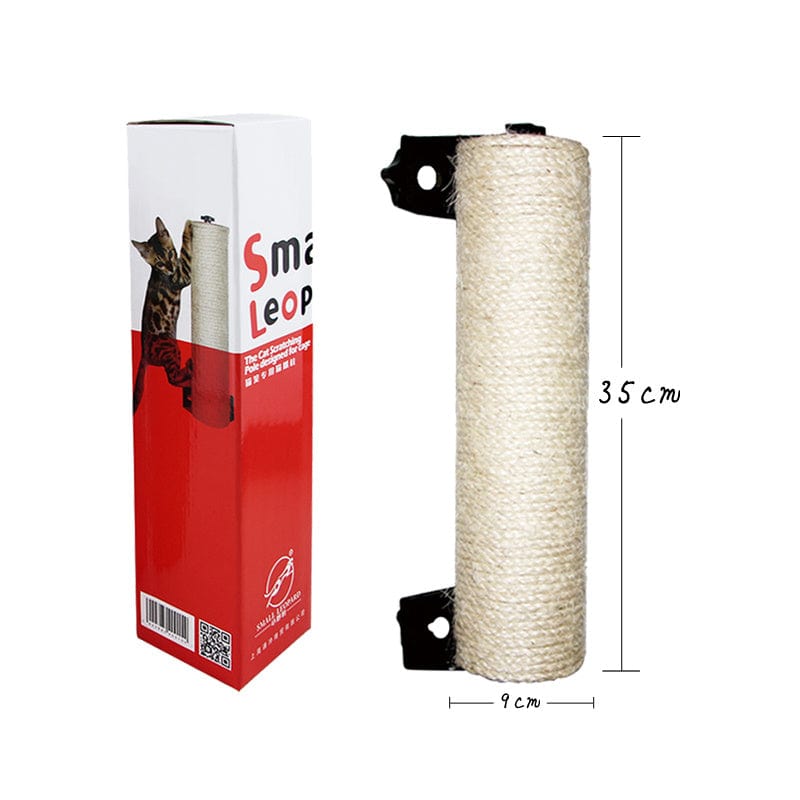 Griffoir en sisal résistant pour chats, dimensions 9x35 cm, packaging inclus, accessoire essentiel pour griffes en santé.