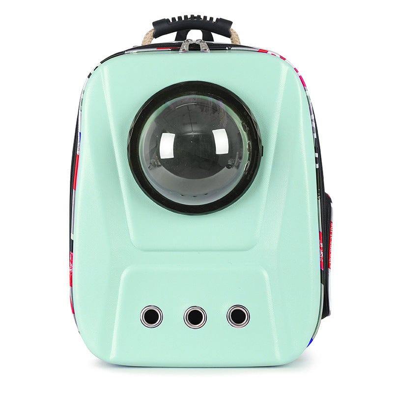 Sac à dos portable pour chats en EVA, design tendance avec grande capacité et fenêtre panoramique.