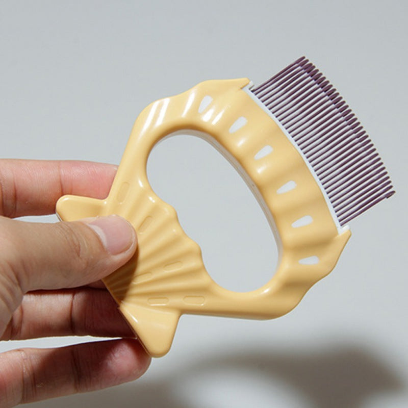 Brosse de Toilettage en Forme de Coquillage pour Animaux