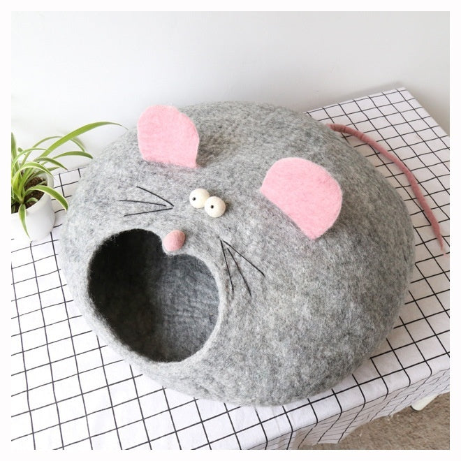 Maison en Feutre pour Chat en Laine