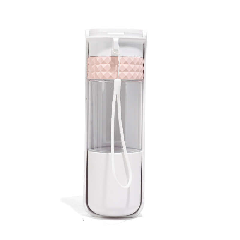 Gobelet d'eau pour chien portable en matériau sécurisé avec design élégant, idéal pour les aventures en plein air.