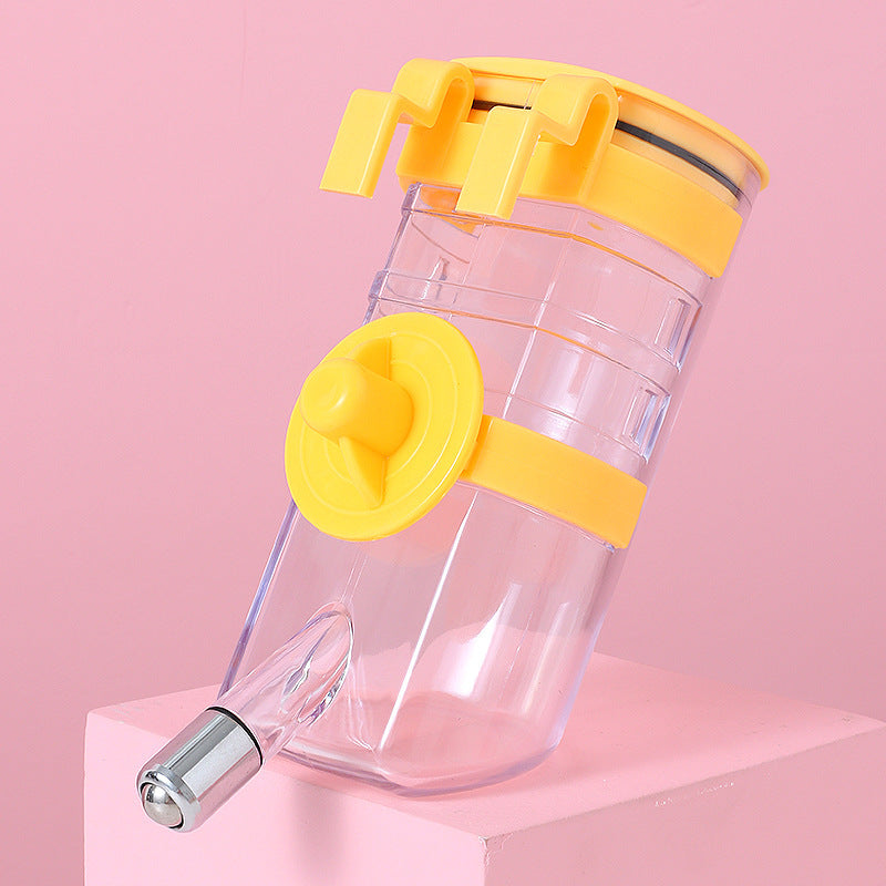 Distributeur d'eau pour chien sans goutte, design en plastique durable et silencieux, idéal pour animaux.
