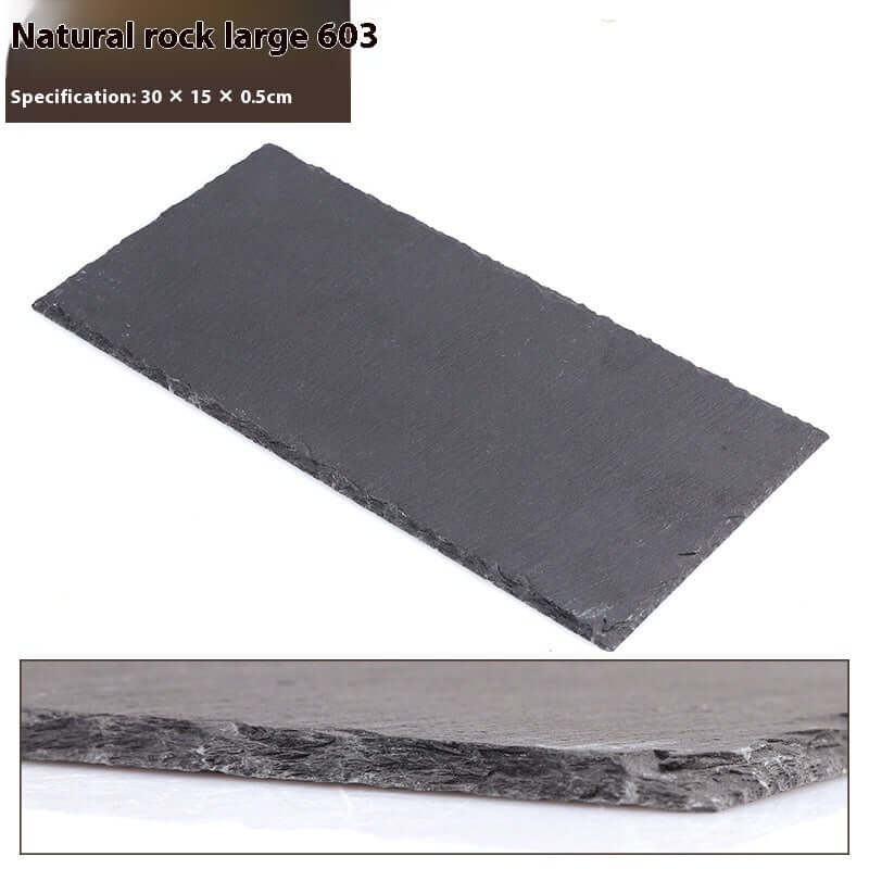 Natural rock large 603, decorative stone for aquariums, dimensions 30x15x0.5 cm, ideal for landscape enhancement.