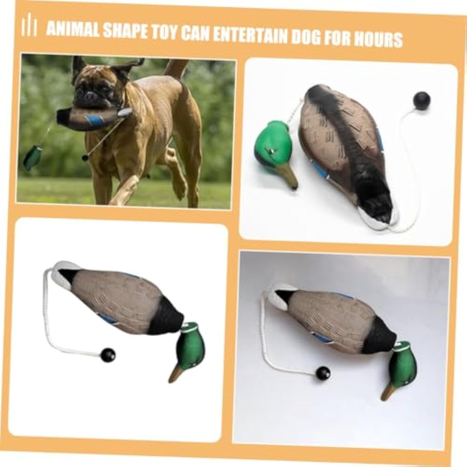 Jouet en Peluche Canard pour Chiens Mordeurs