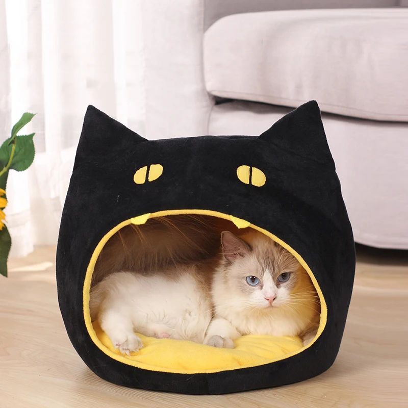 Lit Douillet en Forme de Chat pour Animaux