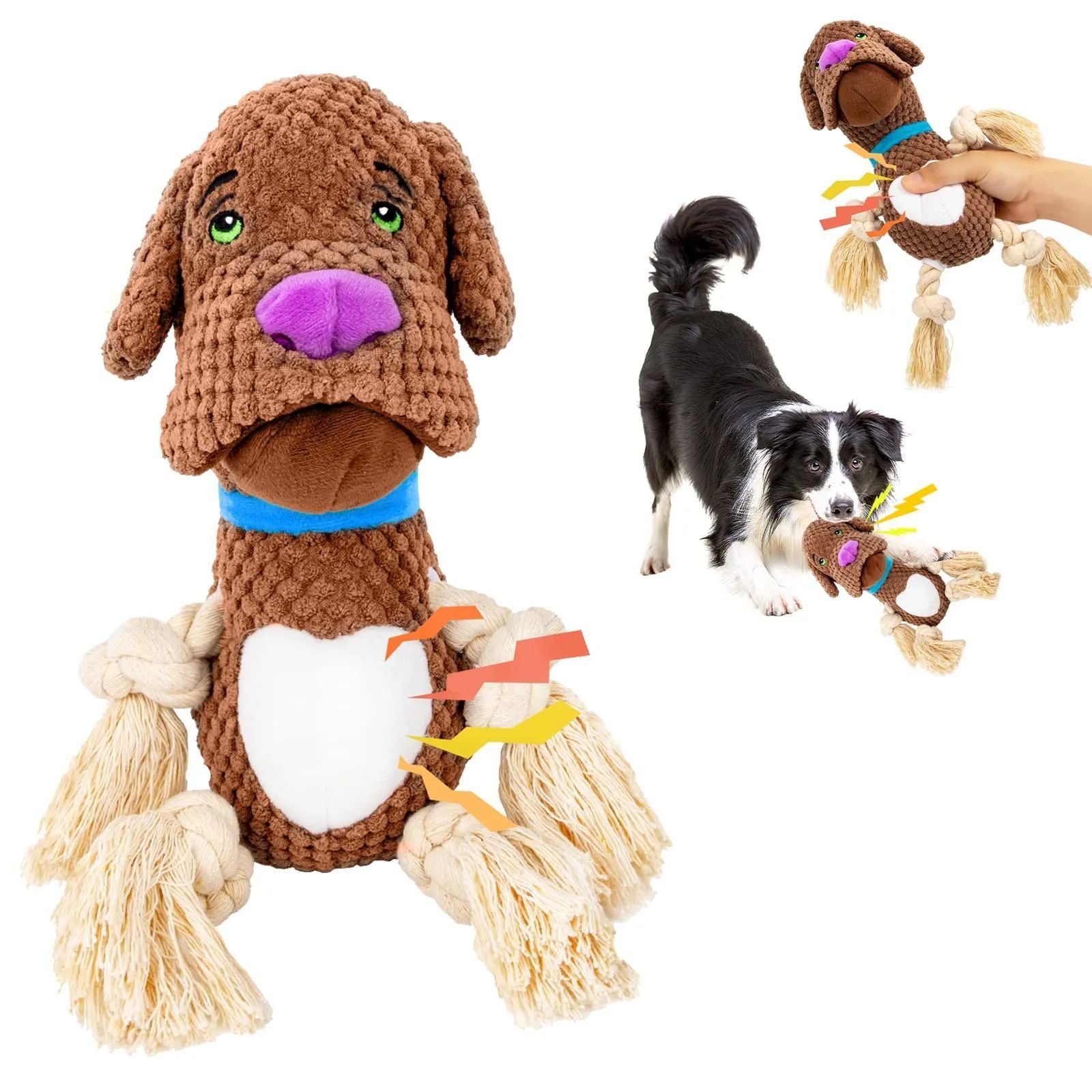 Jouet en Peluche pour Chien en Forme de Coquillage avec Squeaker