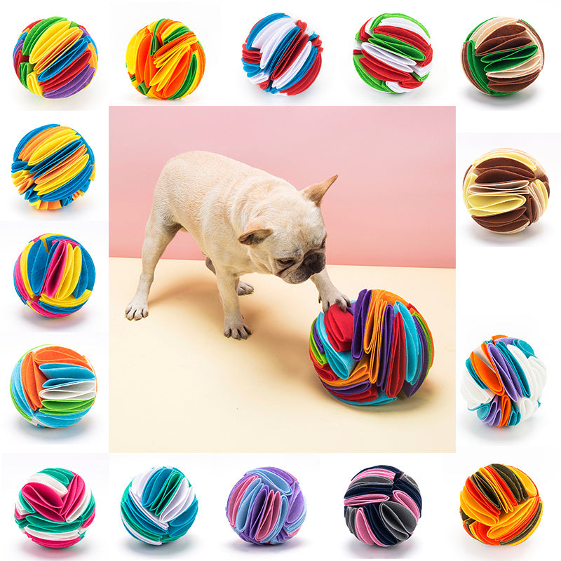 Ballon Snuffle Pliable pour Chien - Jouet de Formation