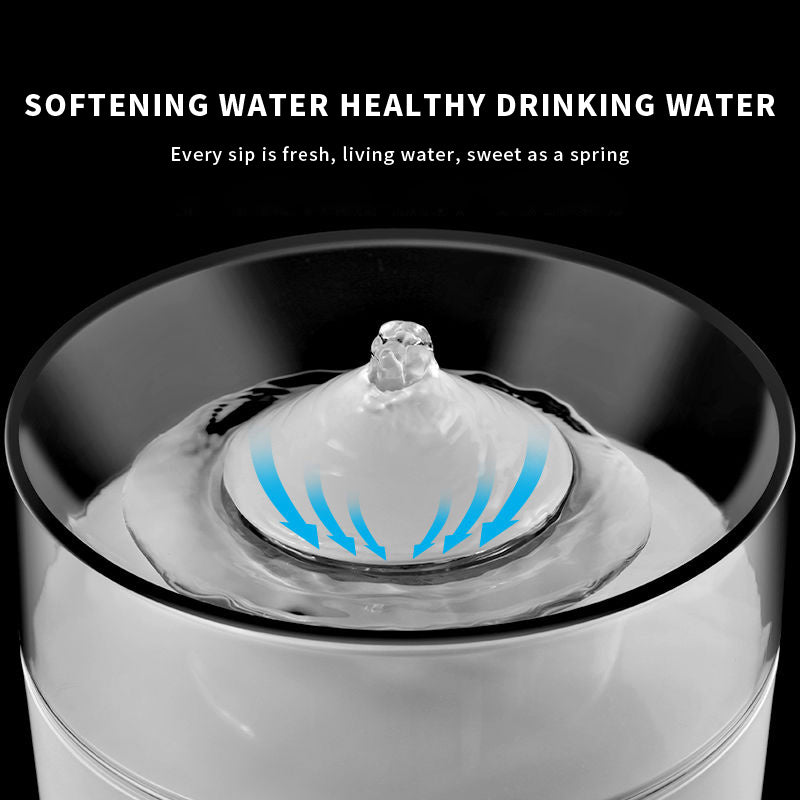 Distributeur d'eau intelligent pour chats avec eau fraîche et vivante pour une hydratation optimale.