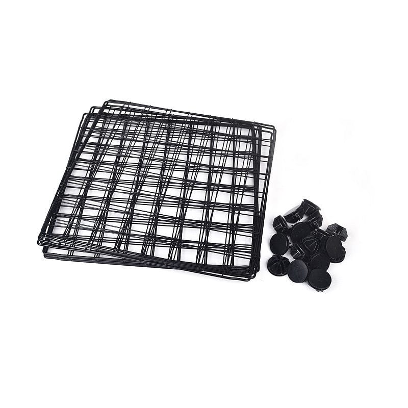 Clôture pour animaux en métal écologique avec pièces de montage, robuste et durable pour la sécurité des animaux.