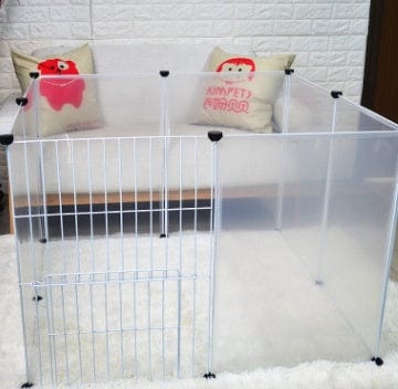 Clôture transparente pour animaux, esthétique pour protéger vos compagnons dans le jardin.