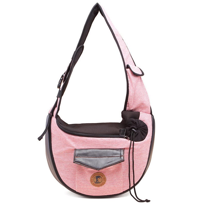 Sac de voyage pour animaux chic en coton, parfait pour le confort de vos compagnons à quatre pattes.