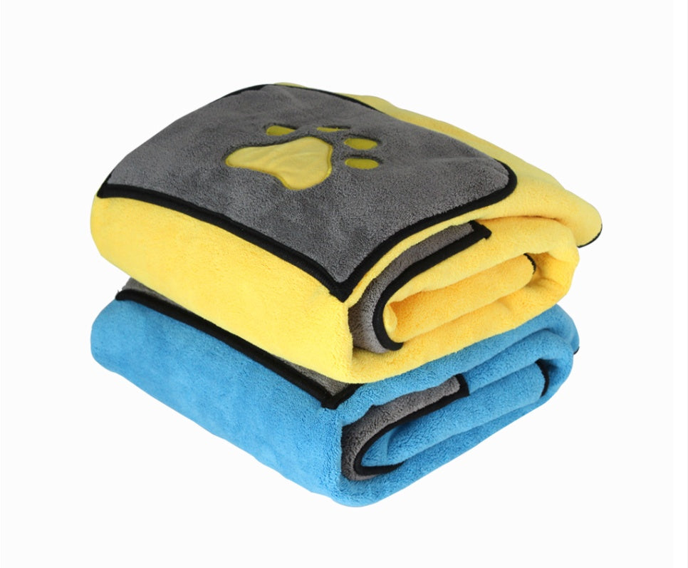 Serviette de bain pour animaux de compagnie