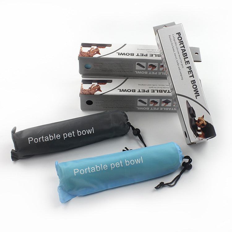 Bol Pliable en Silicone pour Animaux de Compagnie