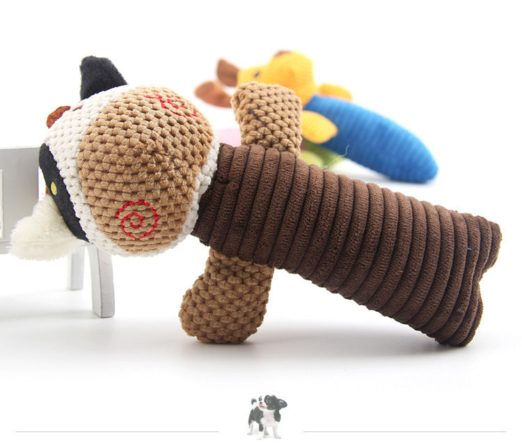 Jouet en peluche pour chien - Chiot, veau et grenouille