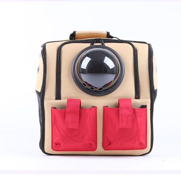 Sac à dos espace pour animaux de compagnie, durable et confortable avec fenêtres de visualisation et poches.