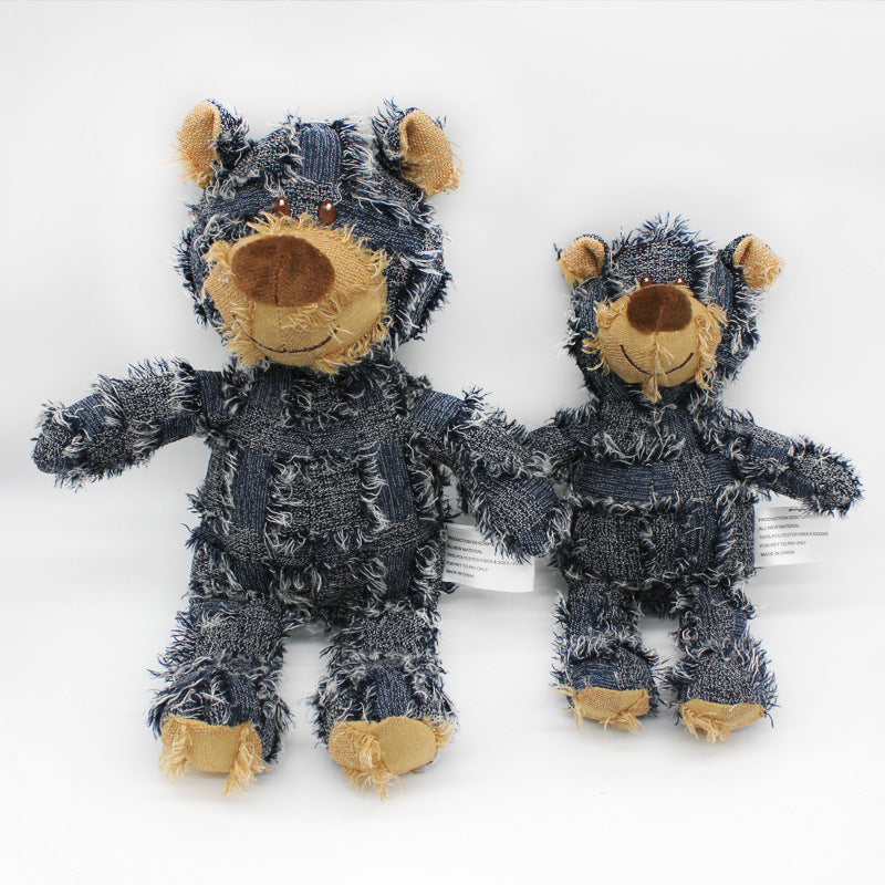 Jouet en Peluche Squeak en Forme d'Ours pour Chiens et Chats