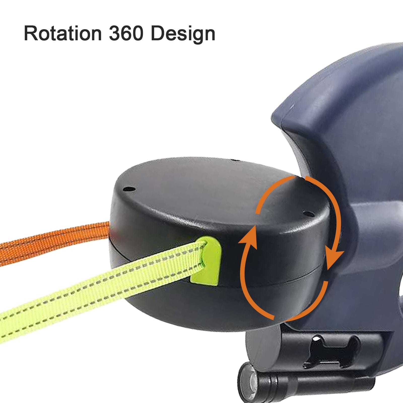 Laisse à chiens avec design rotatif 360 pour une utilisation facile, polyvalente et résistante.