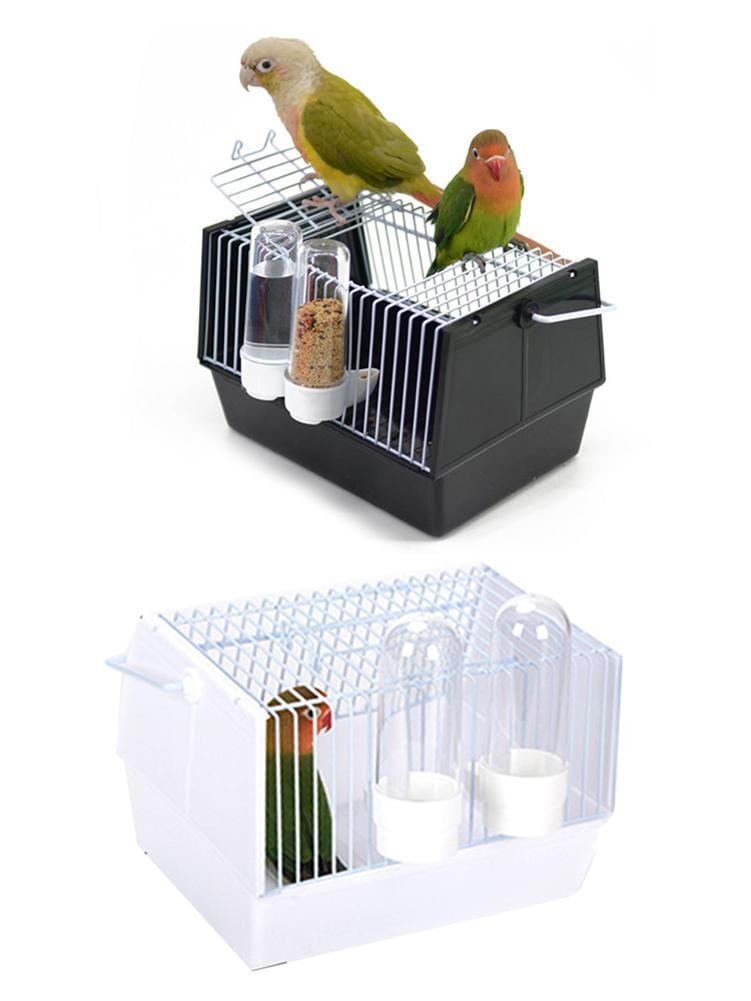Cage Portable pour Oiseaux avec Accessoires
