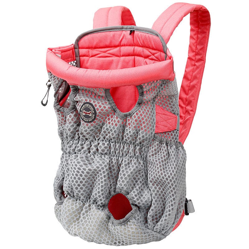 Sac à dos porte animal de compagnie respirant en tissu résistant, idéal pour le confort de votre petit compagnon.
