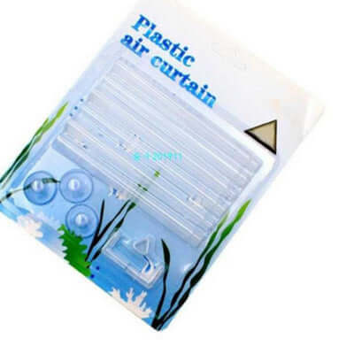 Kit de rideau d'air en plastique pour aquarium, idéal pour maintenir la qualité de l'eau et l'oxygénation.