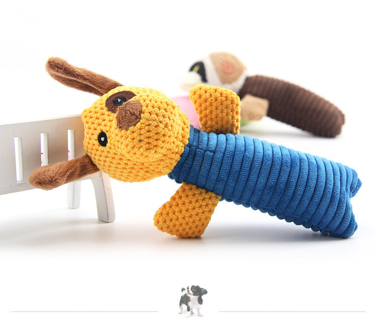 Jouet en peluche pour chien - Chiot, veau et grenouille