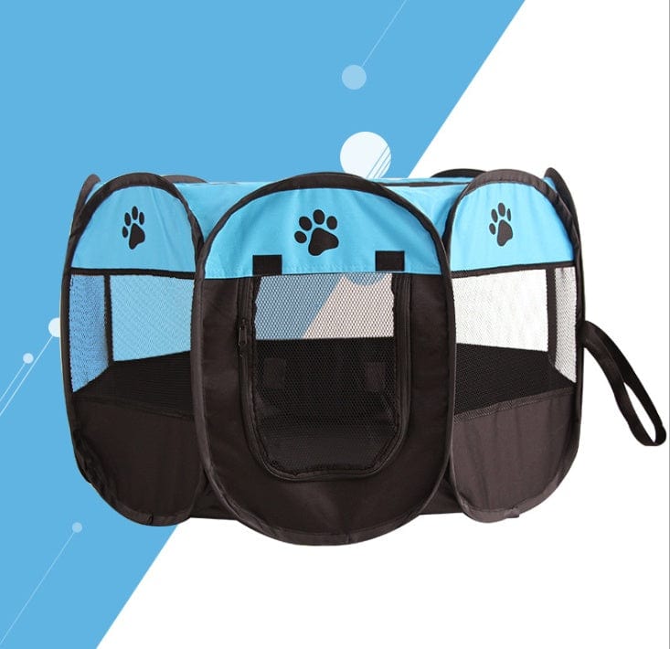 Clôture octogonale pliante pour animaux de compagnie en tissu Oxford 600D, durable et imperméable.