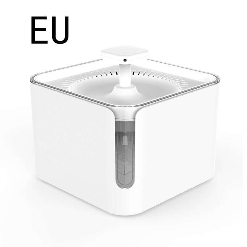 Fontaine à Eau Automatique 3L pour chats et chiens, design moderne et filtration circulaire.