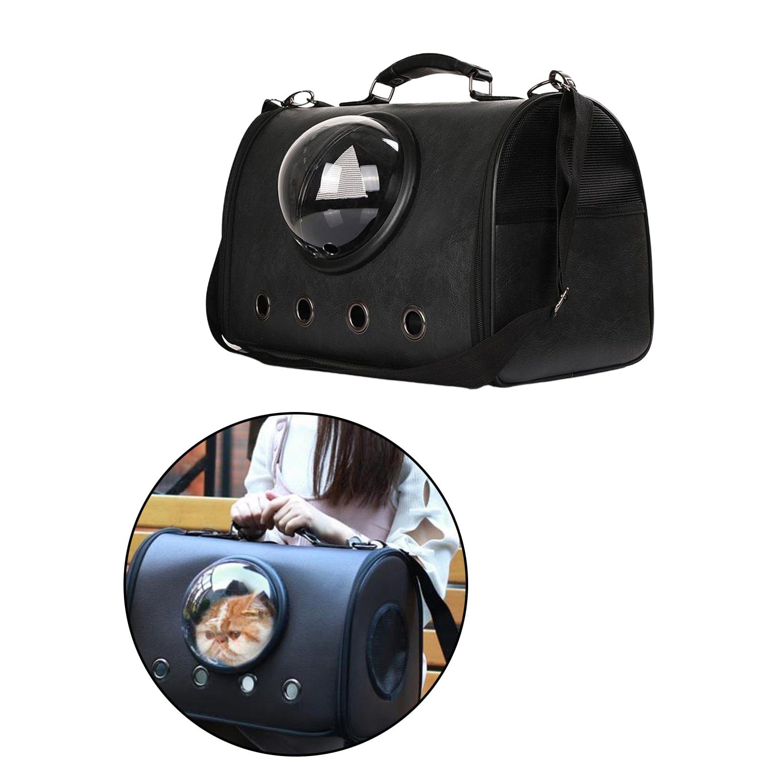 Sac à dos pour animaux de compagnie, idéal pour chiens et chats, avec fenêtre panoramique et design ergonomique.