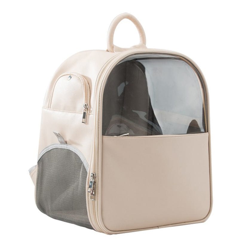Sac à dos transparent pour chats et chiens, léger, élégant, idéal pour des promenades en extérieur.