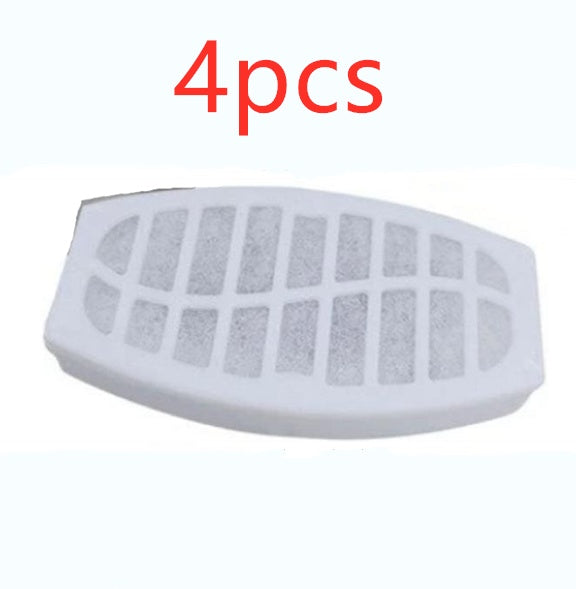 Filtre de rechange pour fontaine à eau automatique, lot de 4 pièces pour une filtration efficace.