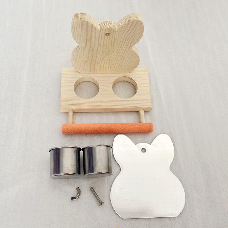 Jouet Puzzle pour Oiseaux en Acier Inoxydable