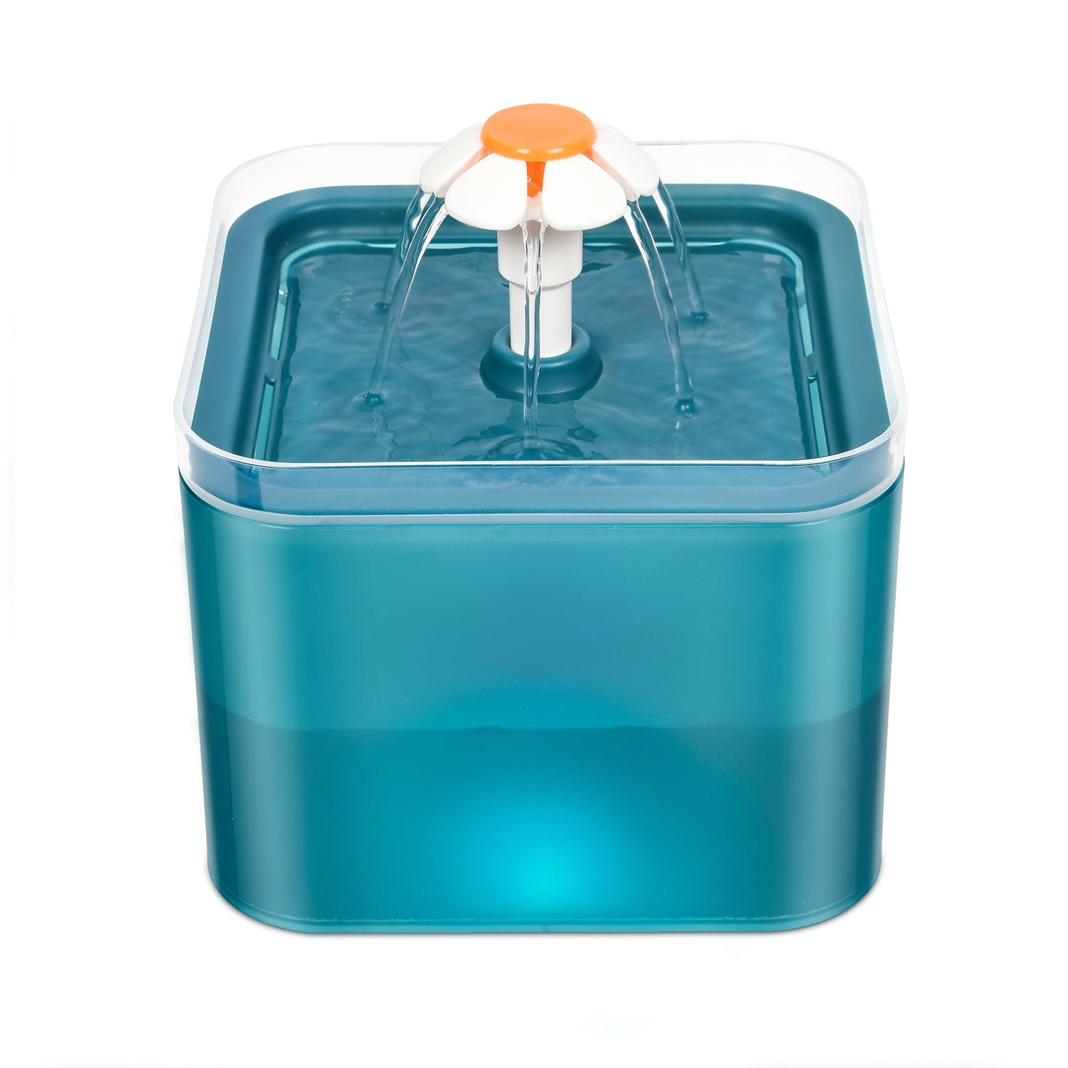 Distributeur d'eau automatique pour animaux, modèle LED/DC-Blue, design moderne et pratique.