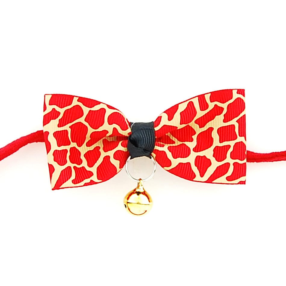 Nœud papillon pour chiens et chats avec cloche, idéal pour les accessoires d'animaux de compagnie.