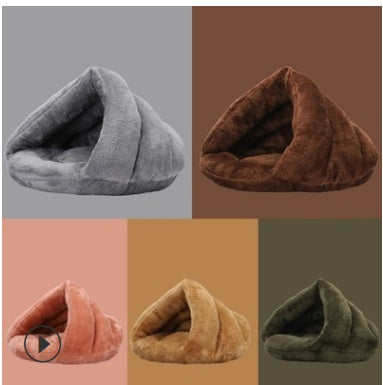 Nid pour Chien en Velours Arctic Triangle - Lit Chaleureux