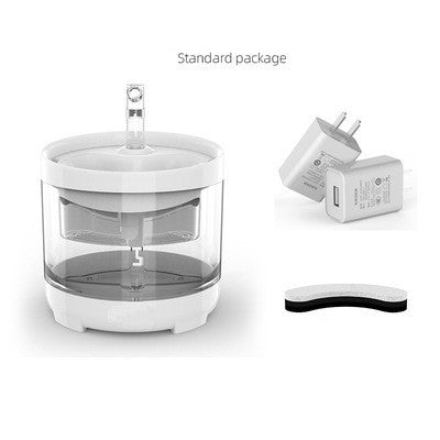 Distributeur d'eau automatique pour animaux, comprenant le récipient, adaptateur et accessoires.