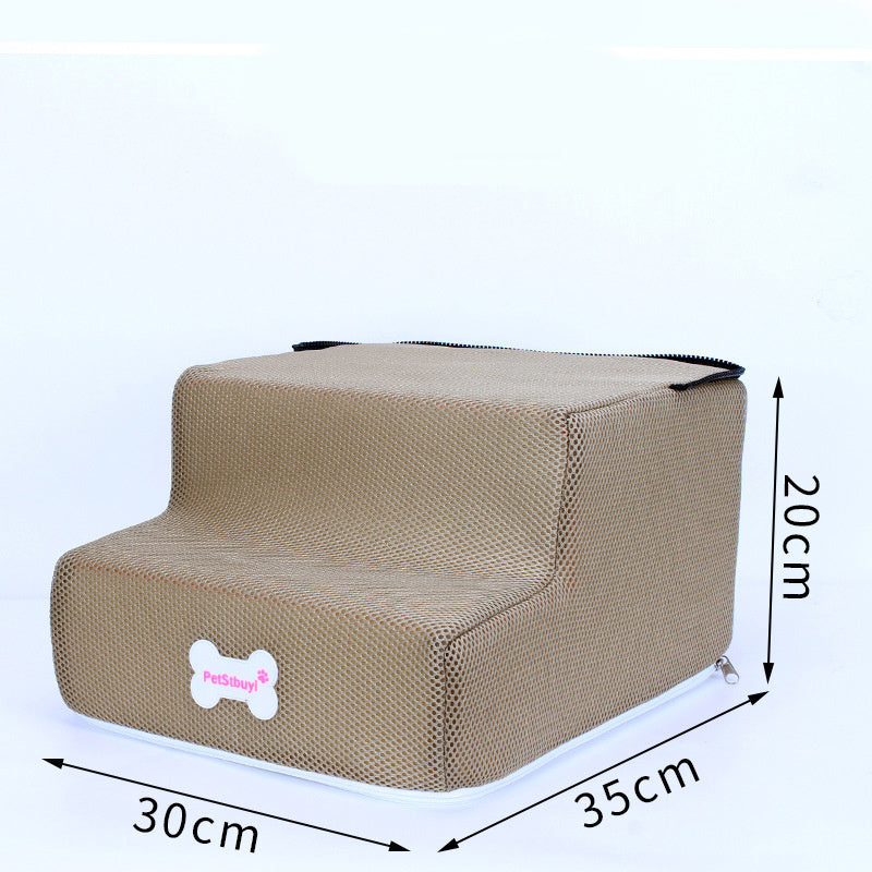 Escaliers pour chiens en imitation cuir, confortables et personnalisables, taille 30x35x20cm.