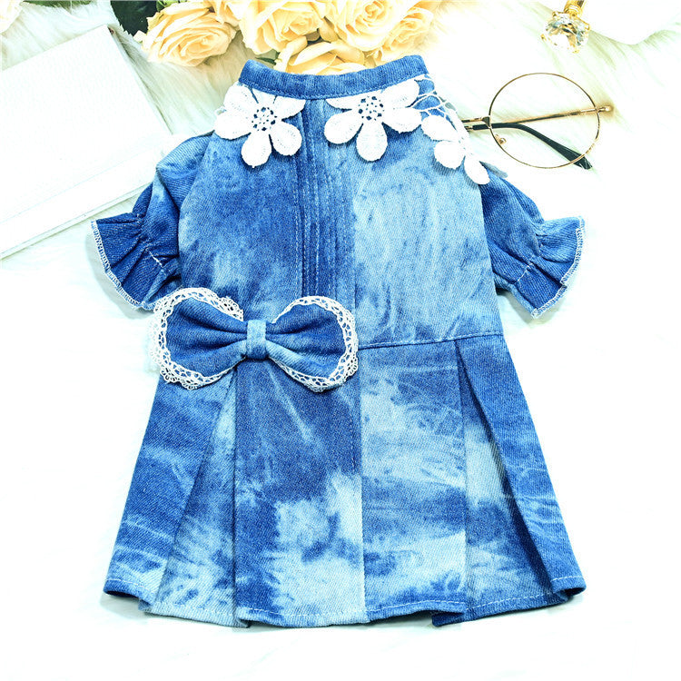 Jupe en Denim Respirant pour Animaux