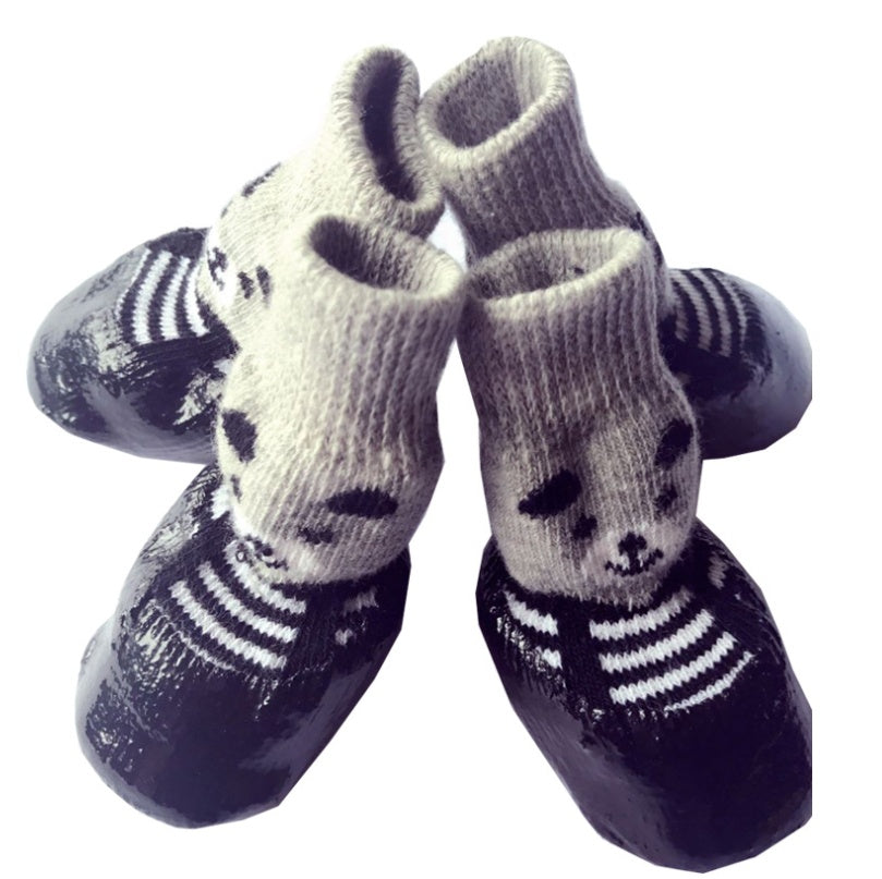 Chaussures antidérapantes pour animaux, confortables et résistantes, parfaites pour chiens et chats.