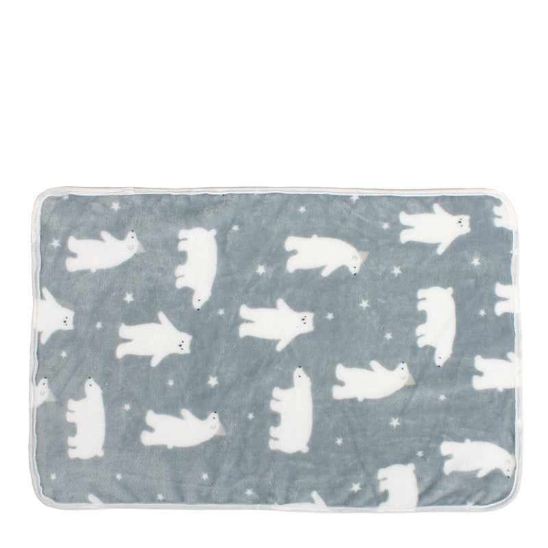 Couverture Quatre Saisons Coussin de Chenil en Fausse Laine Corail
