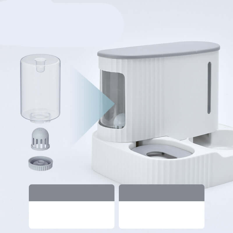 Fontaine à eau automatique pour chats avec réservoir amovible et témoin de niveau d'eau pour une hydratation optimale.