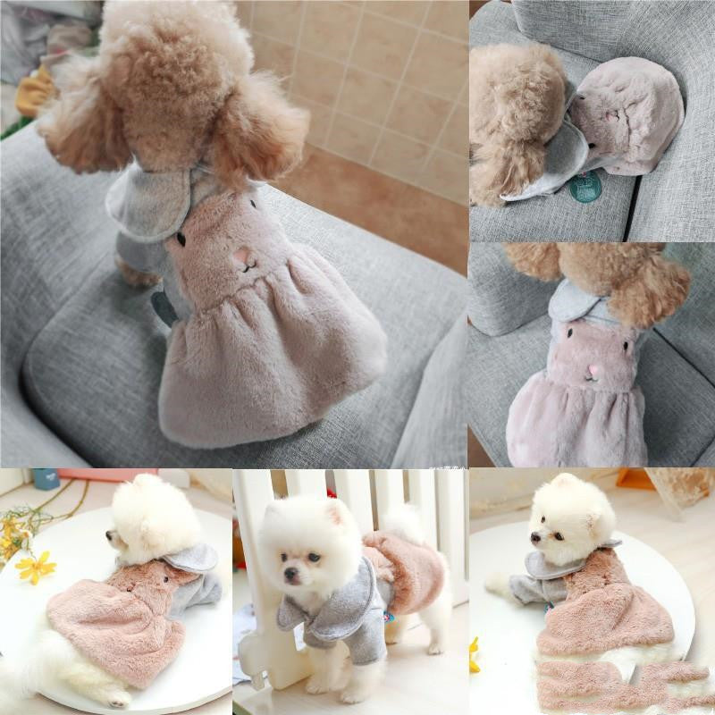 Robe en Peluche Princesse Lapin pour Toutes Saisons