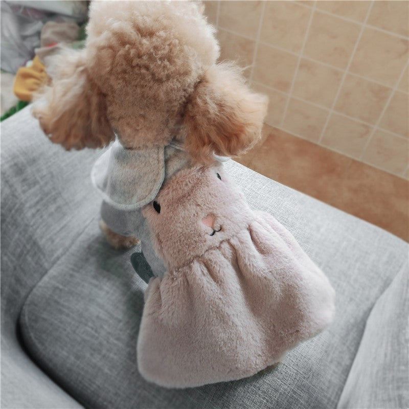 Robe en Peluche Princesse Lapin pour Toutes Saisons
