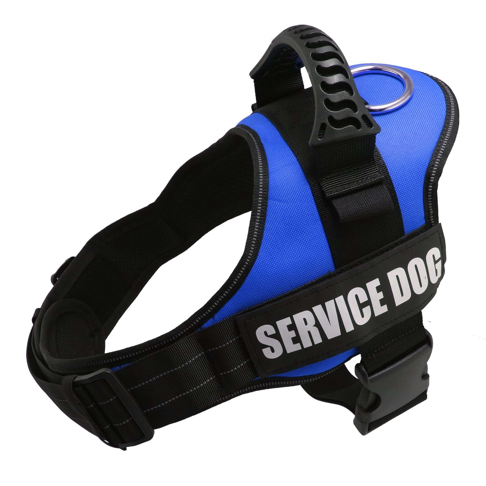 Harnais réfléchissant ajustable pour chiens, en nylon durable, idéal pour le confort et la sécurité des animaux.