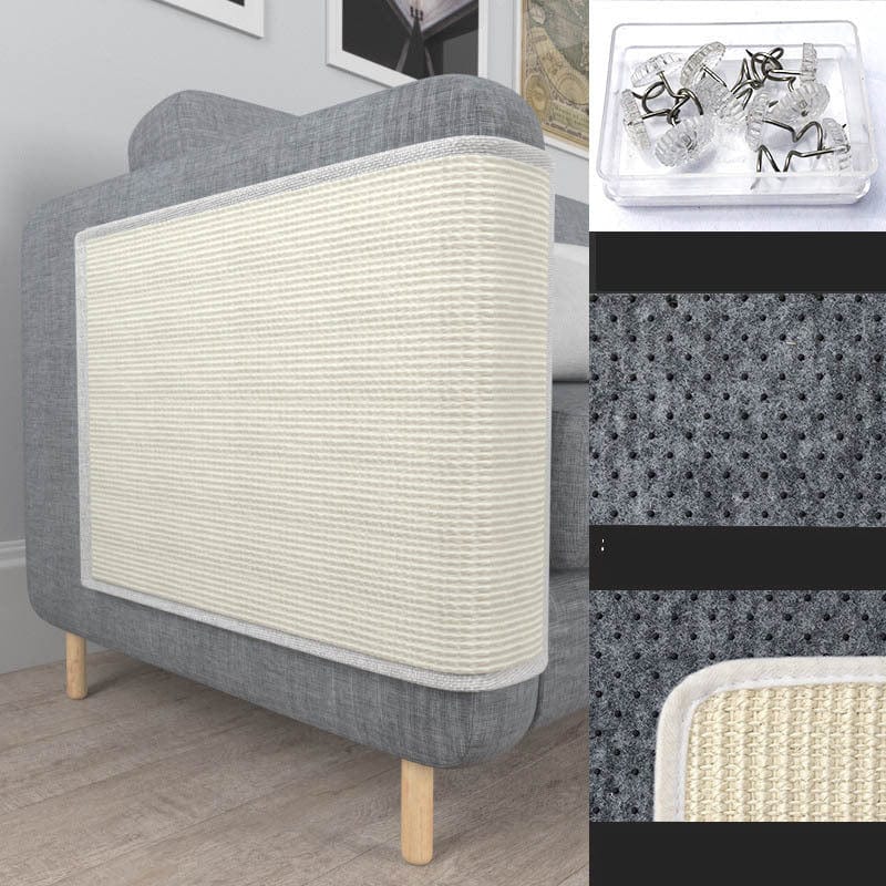 Griffoir pour chat en sisal, protège votre canapé tout en offrant un espace de grattage durable.