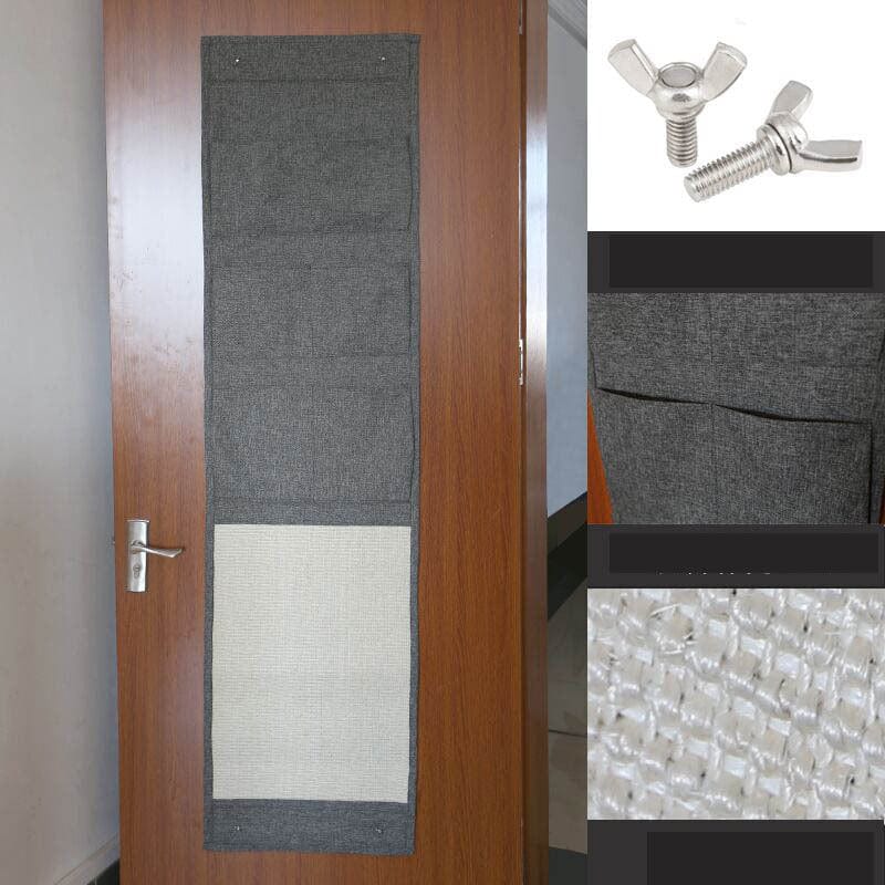 Griffoir pour chat en sisal pour protéger le canapé, conçu avec des vis pour une installation facile.